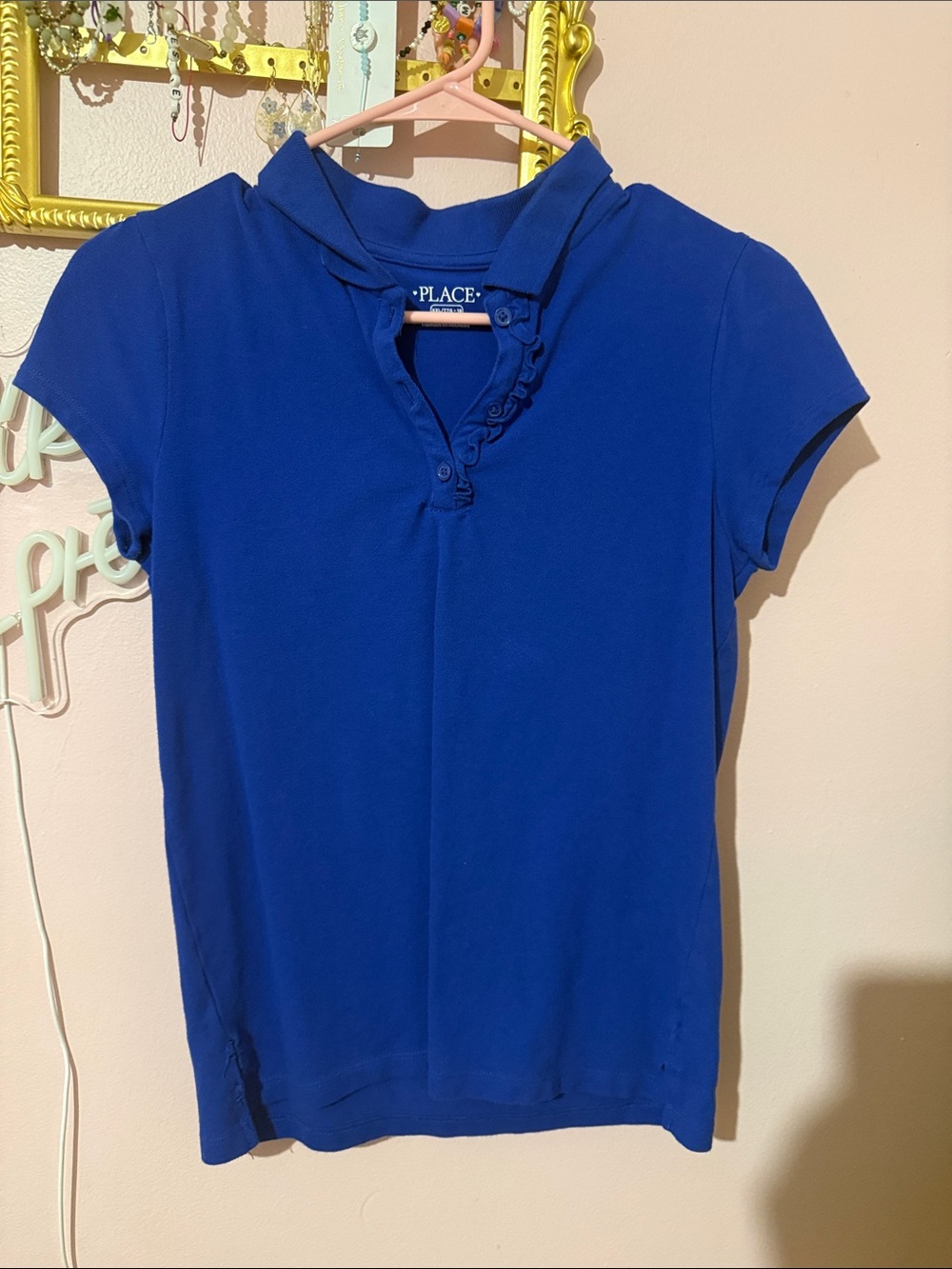 The Children's Place Royal Blue Short-Sleeve Polo Tee
